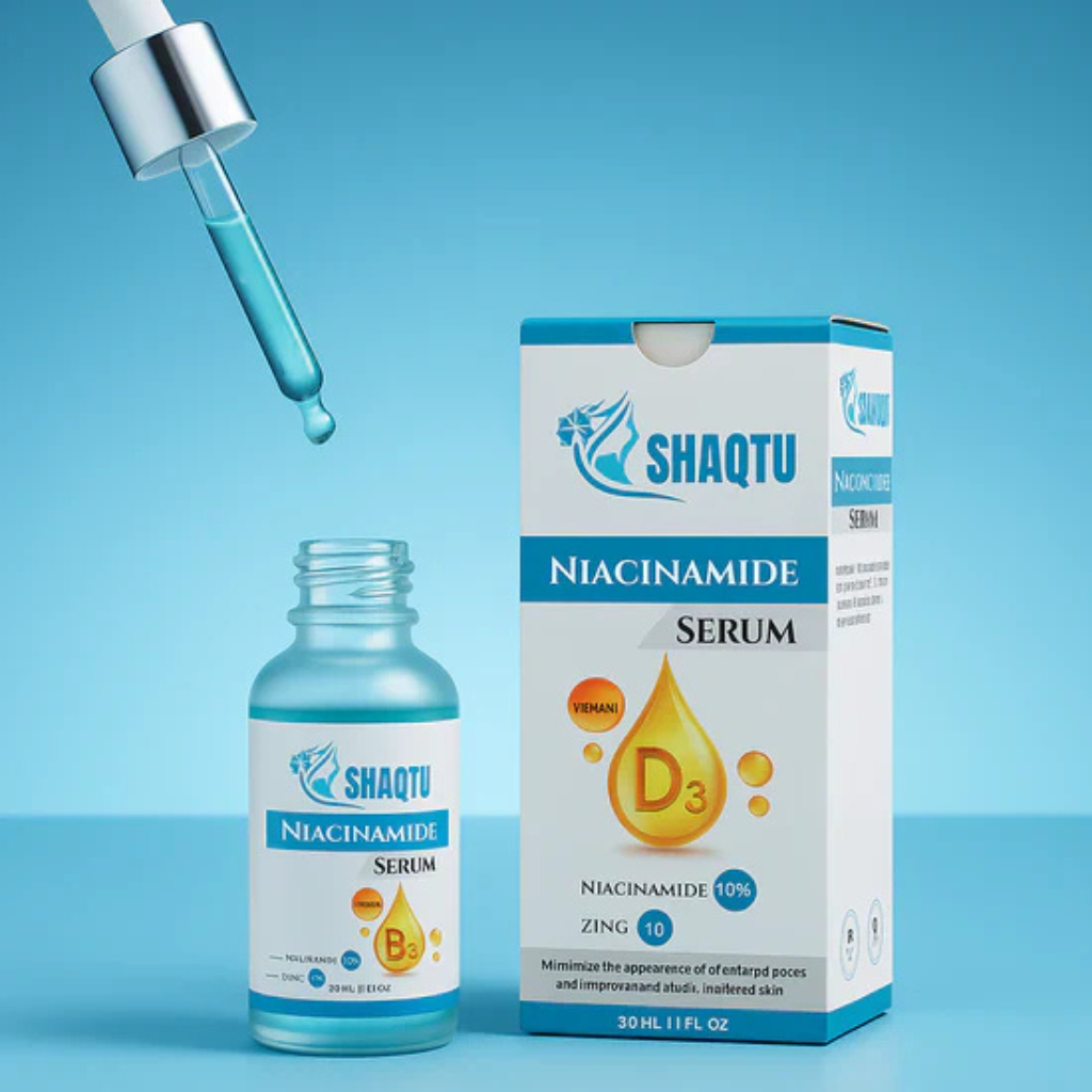 Niacinamide 10 + Zinc 1 Serum Oil Control in a blue packaging with a dropper for skincare.