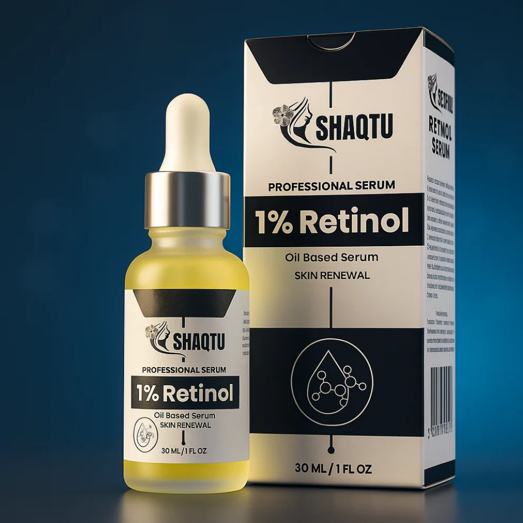 Retinol Serum 1 30ml  Anti-Aging Wrinkle Reducer with box and bottle